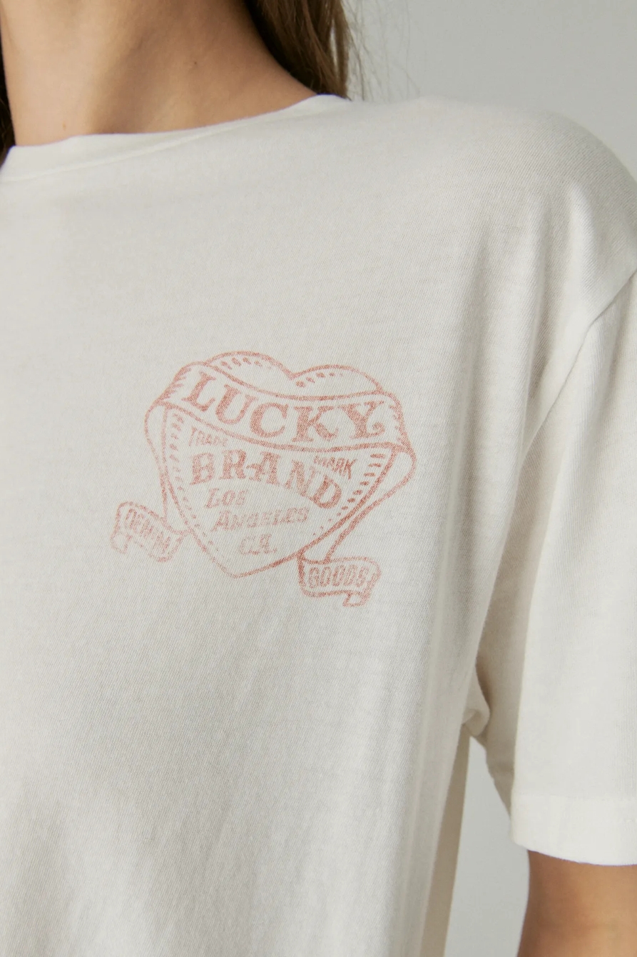 LUCKY HEARTS BOYFRIEND TEE, image 5