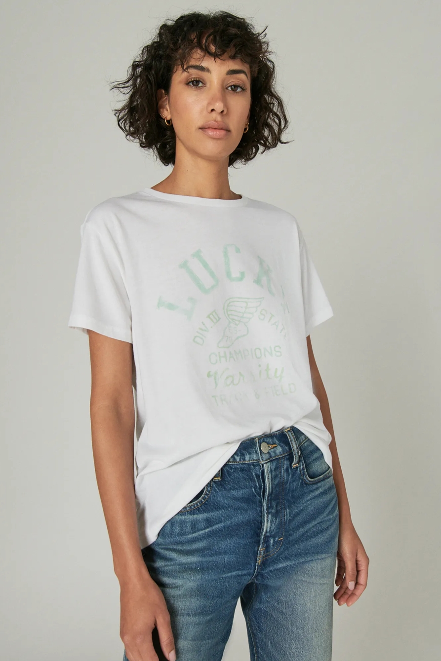 LUCKY WINGS BOYFRIEND TEE, image 1