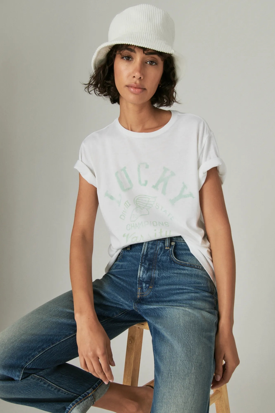 LUCKY WINGS BOYFRIEND TEE, image 6