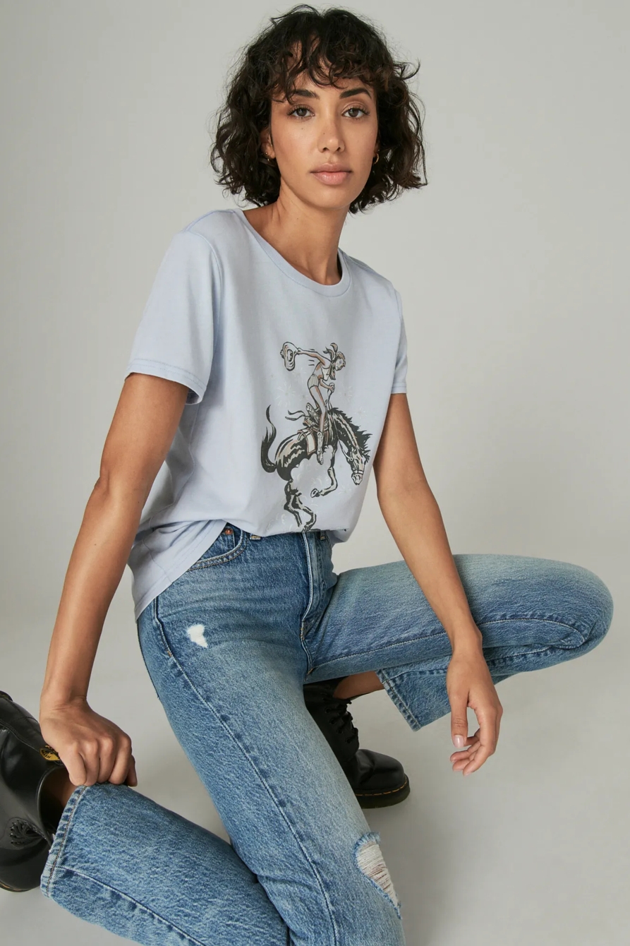 BOSS LADY CLASSIC CREW TEE, image 6