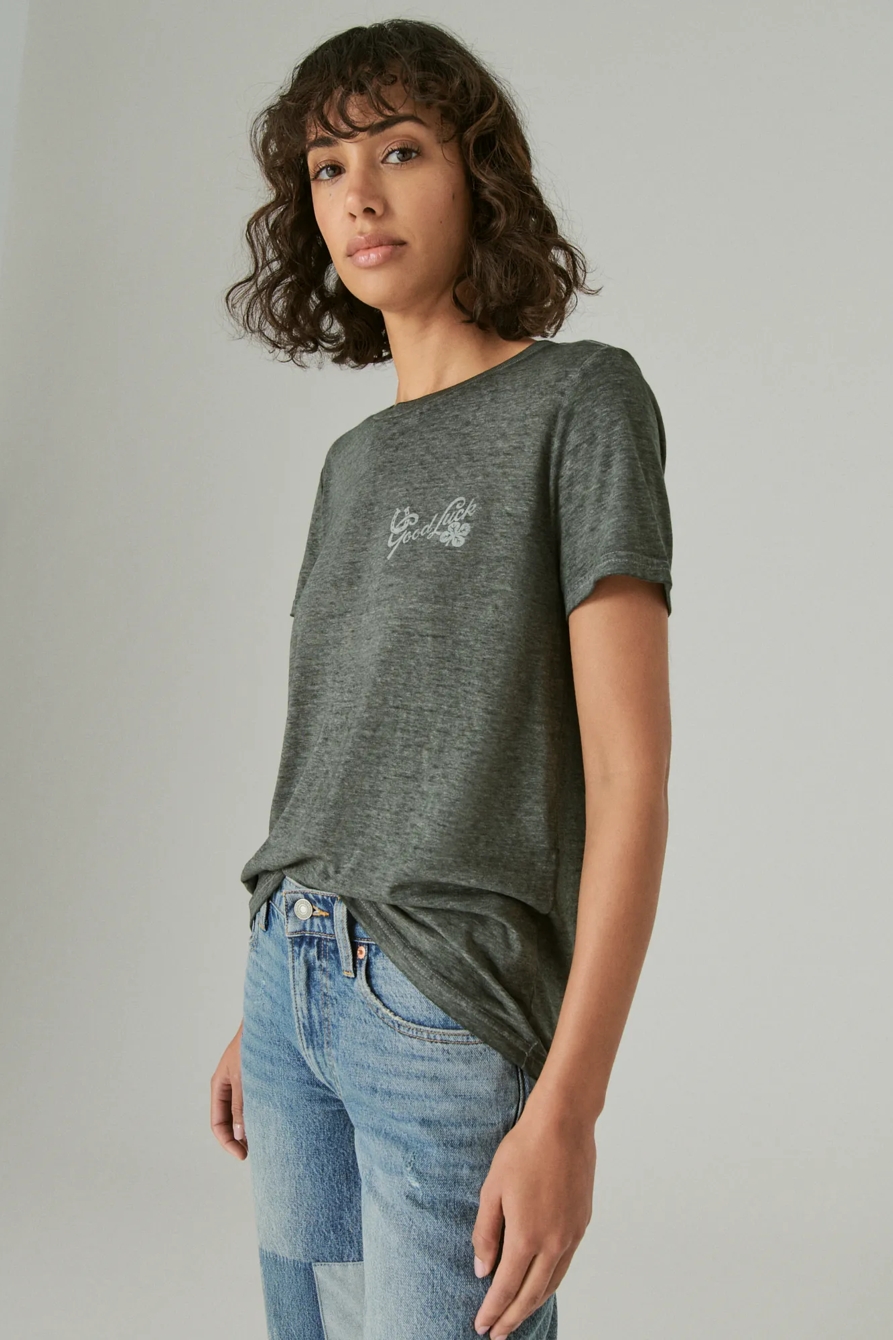 LUCKY HORSE SHOE CLASSIC CREW TEE, image 3