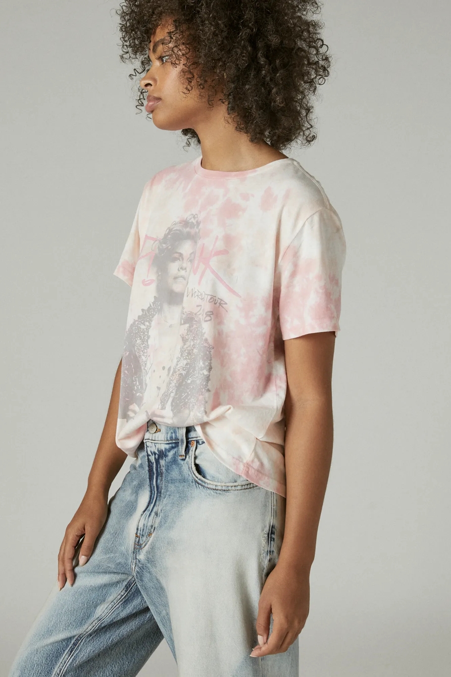 PINK BOYFRIEND TIE DYE CONCERT TEE, image 3