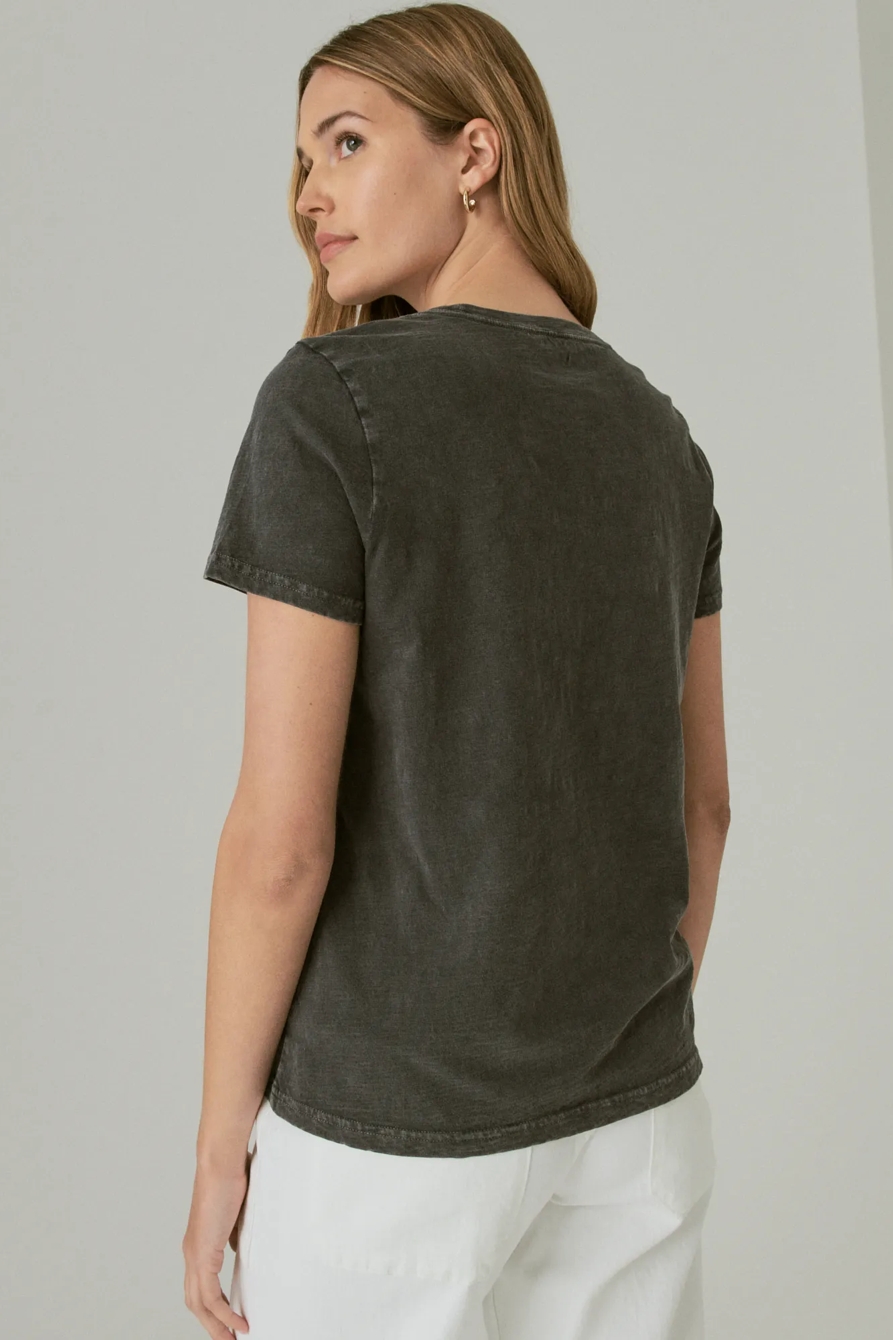 LUCKY SCRIPT CLASSIC CREW TEE, image 3