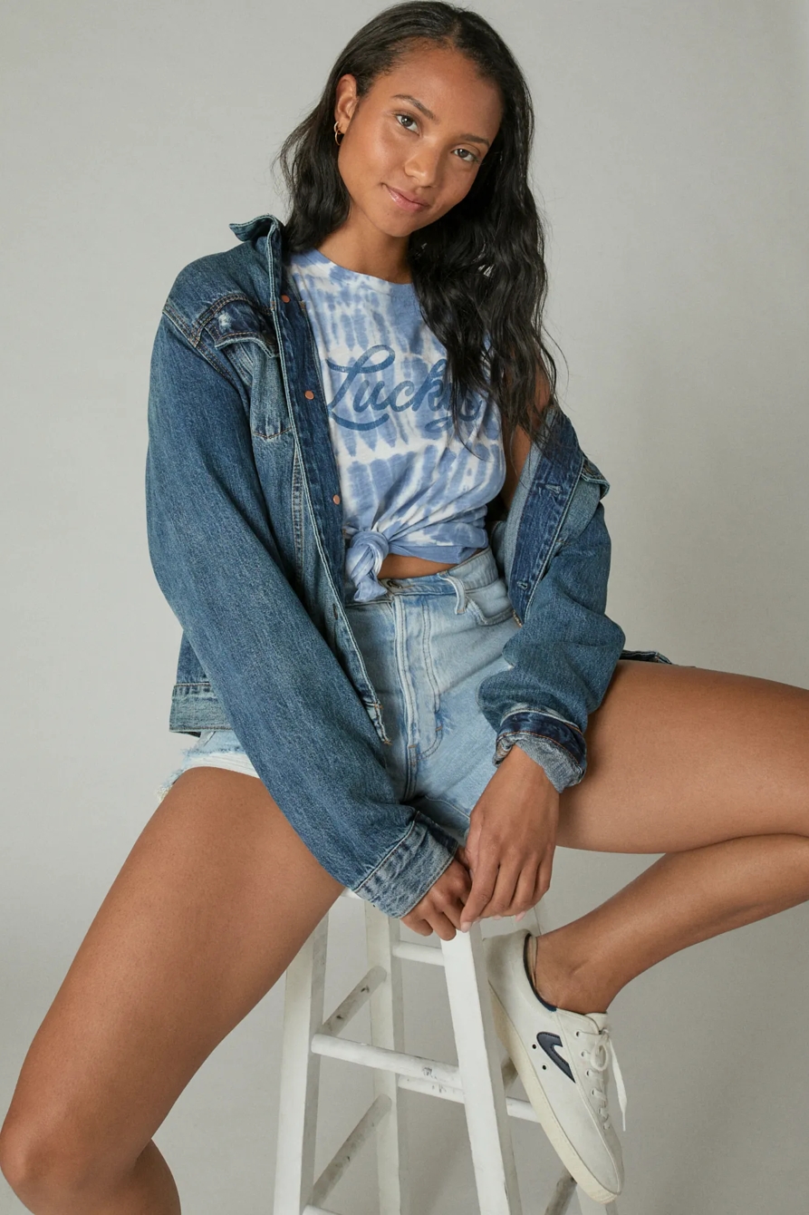 LUCKY SCRIPT CLASSIC CREW TEE, image 3