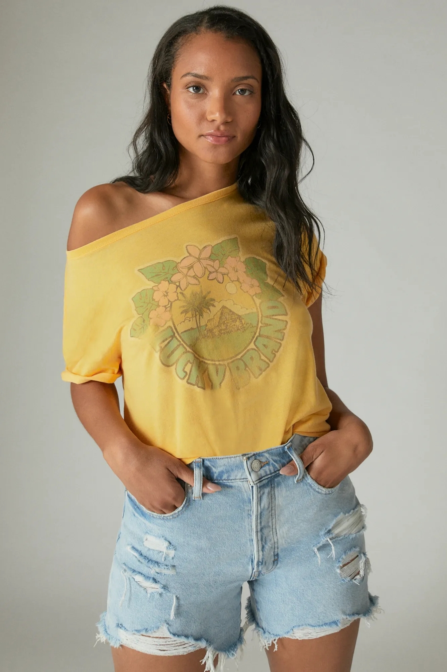 LUCKY SURF HIT CROP TEE, image 2