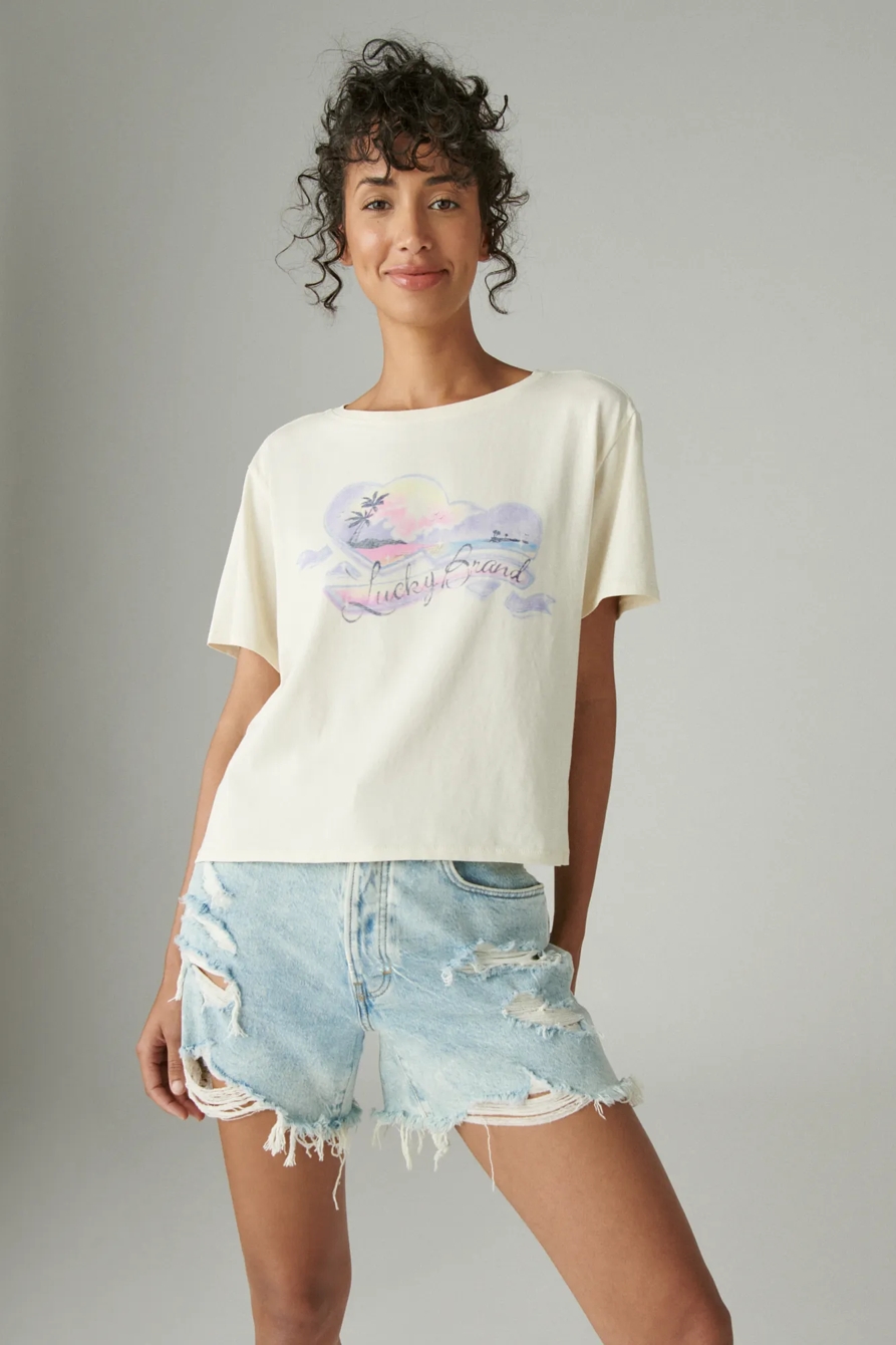 LUCKY AIRBRUSH CROP TEE, image 2