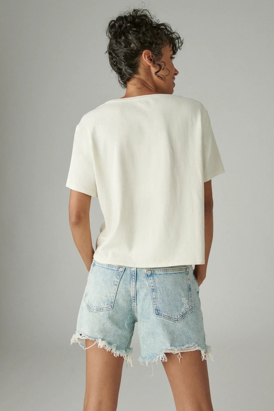 LUCKY AIRBRUSH CROP TEE, image 3