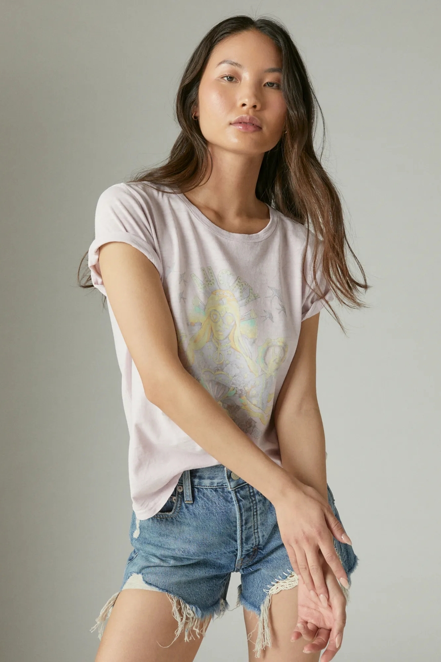 LUCKY GURU CLASSIC CREW TEE, image 2
