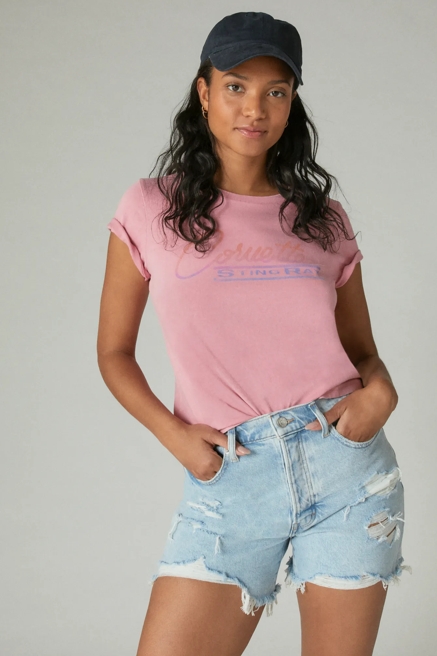 CORVETTE STING RAY CLASSIC CREW TEE, image 2