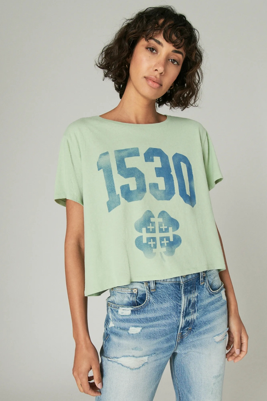 CODIGO 1530 X LUCKY BRAND CROP TEE, image 1