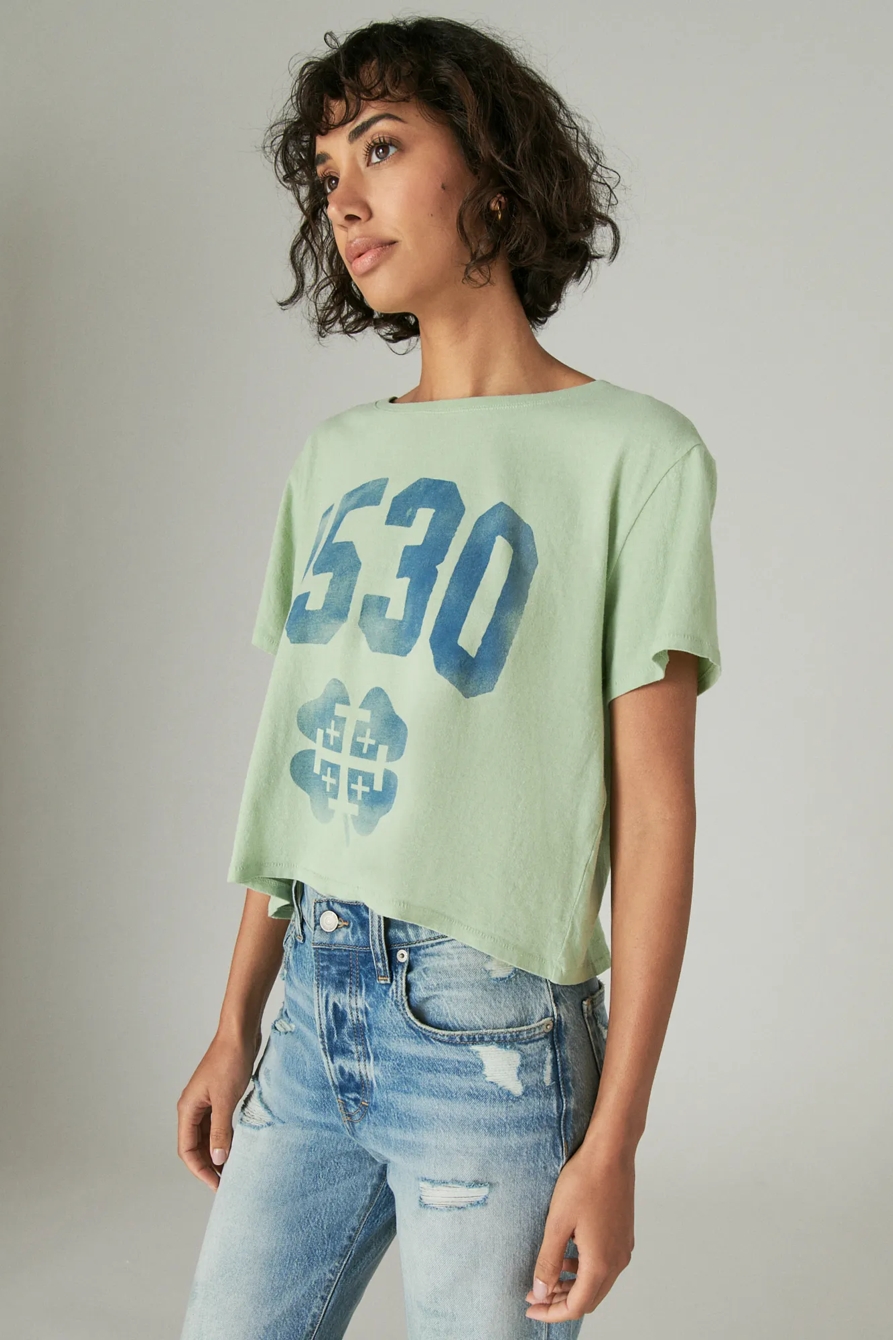 CODIGO 1530 X LUCKY BRAND CROP TEE, image 3