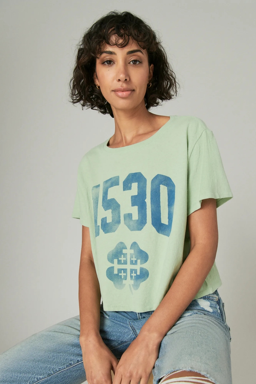CODIGO 1530 X LUCKY BRAND CROP TEE, image 6