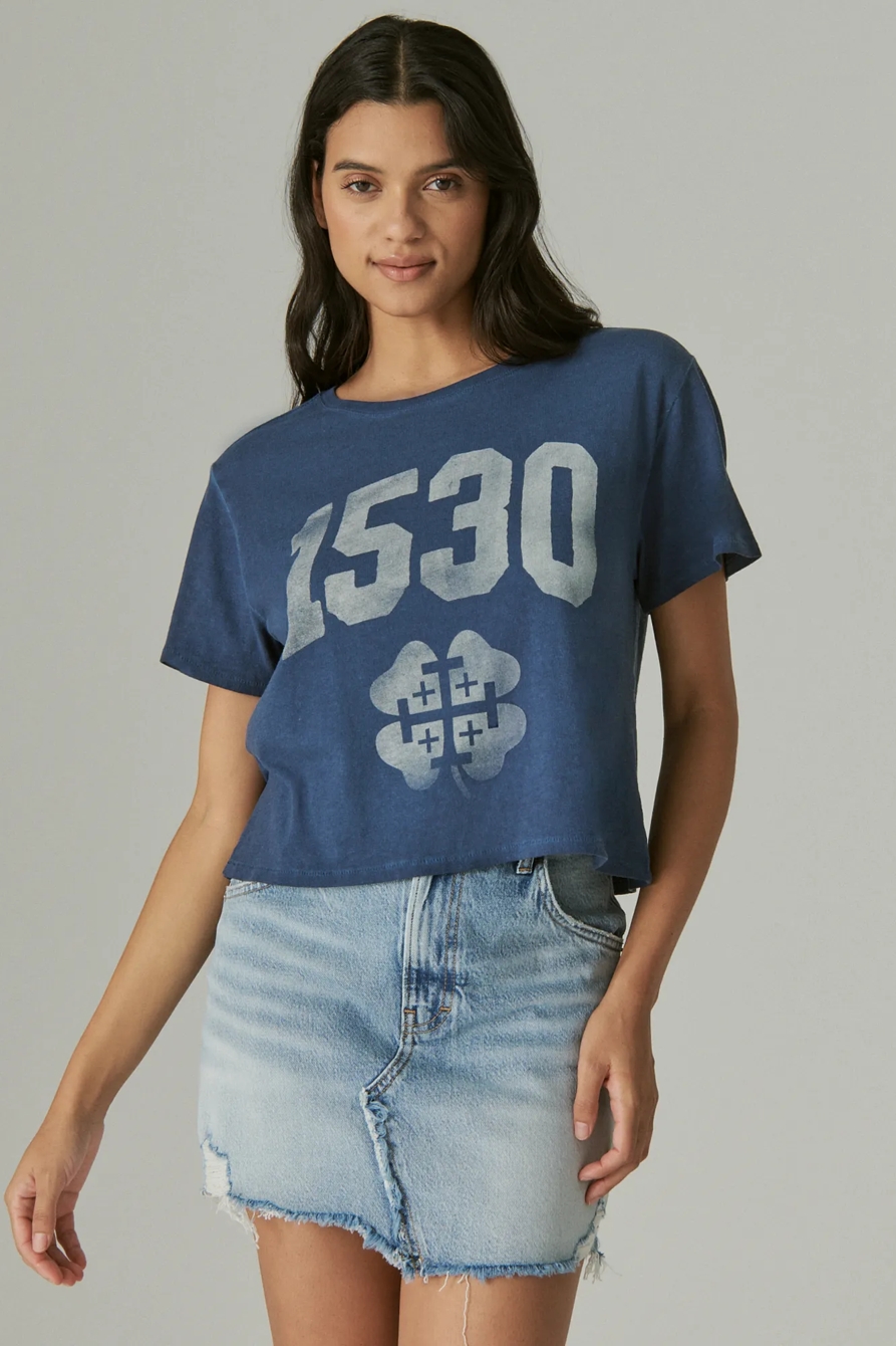 CODIGO 1530 X LUCKY BRAND CROP TEE, image 1