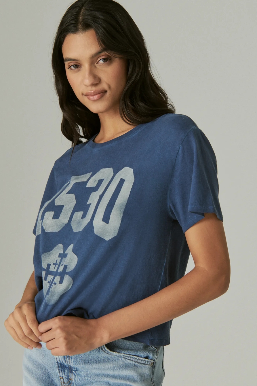 CODIGO 1530 X LUCKY BRAND CROP TEE, image 3