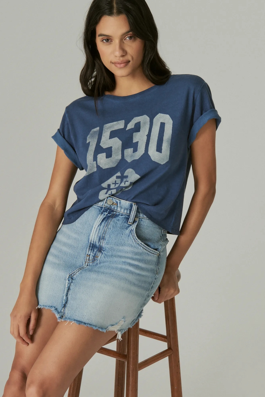 CODIGO 1530 X LUCKY BRAND CROP TEE, image 6