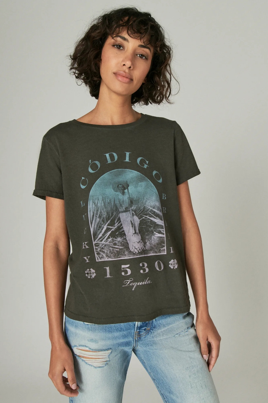 CODIGO 1530 X LUCKY BRAND JIMADOR CLASSIC CREW TEE, image 1