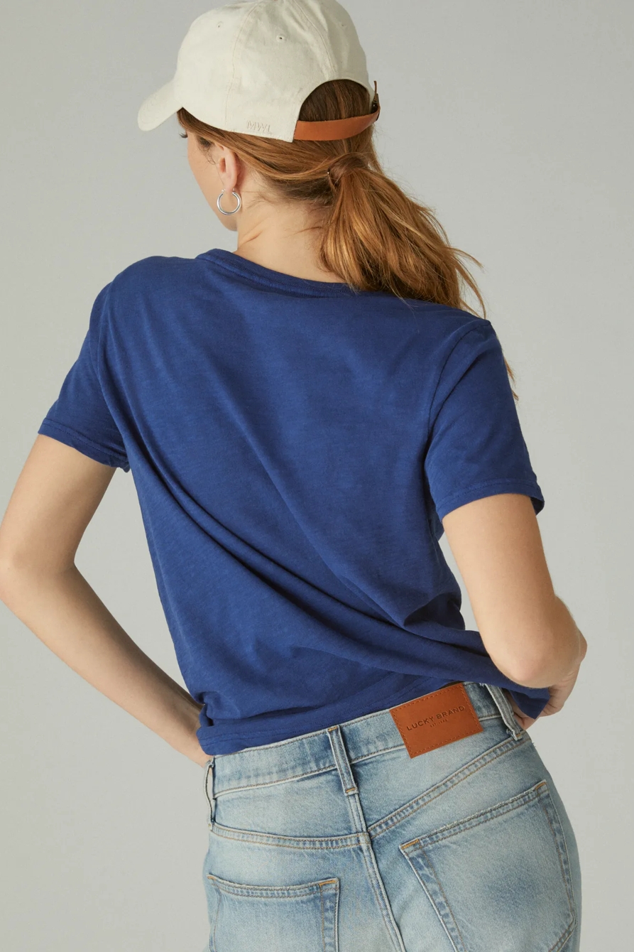 LUCKY APPLIQUE CLASSIC CREW TEE, image 4