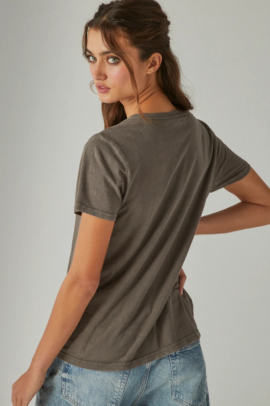 LUCKY BELT BUCKLE CLASSIC CREW TEE, image 3