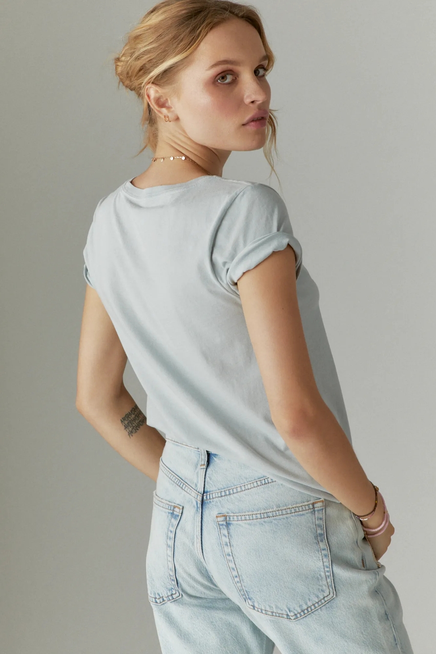 LUCKY CLOVER AND SCRIPT CLASSIC CREW TEE, image 2