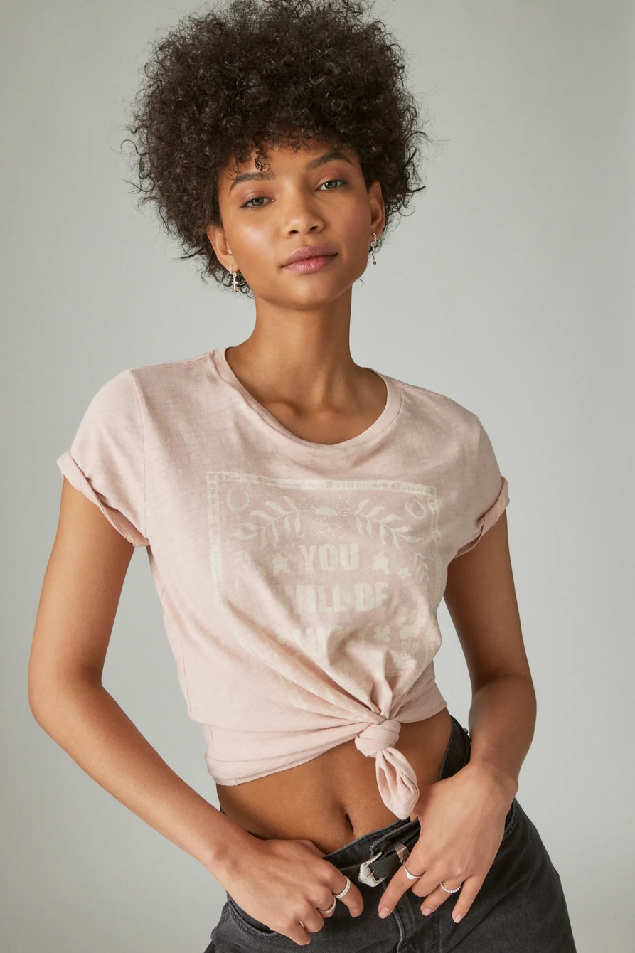 YOU WILL BE LUCKY CLASSIC CREW TEE, image 1