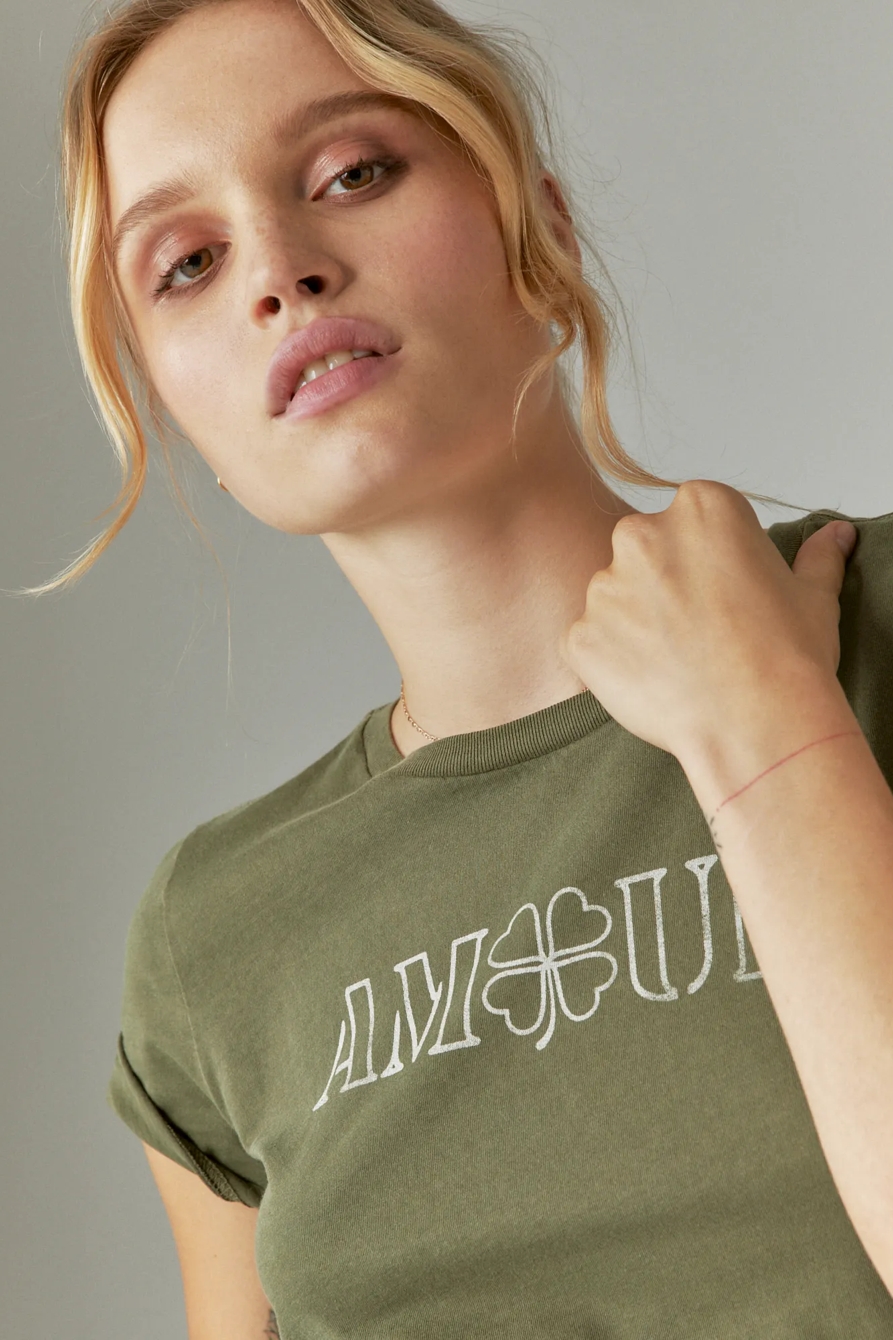 AMOUR STENCIL CLASSIC CREW TEE, image 4