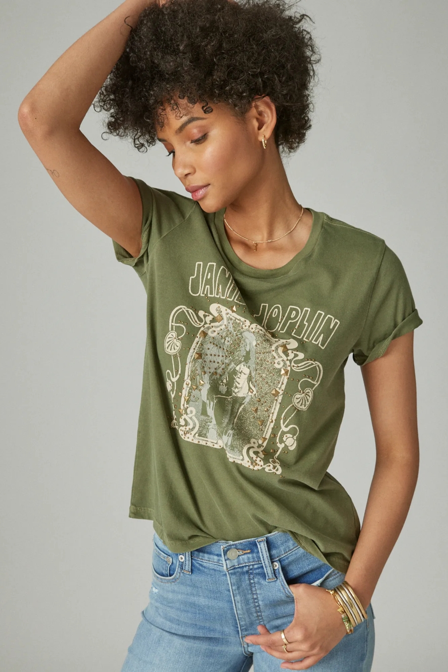 JANIS JOPLIN CLASSIC CREW TEE, image 2