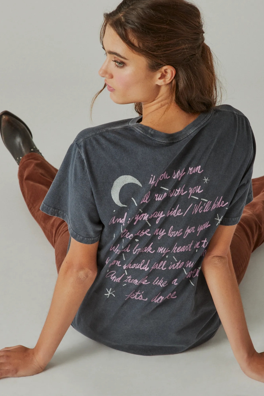 DAVID BOWIE SERIOUS MOONLIGHT BOYFRIEND TEE, image 2