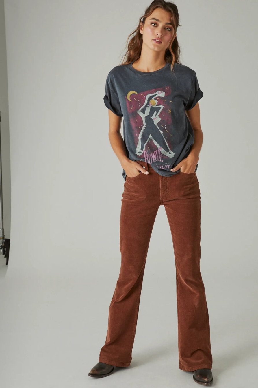 DAVID BOWIE SERIOUS MOONLIGHT BOYFRIEND TEE, image 4