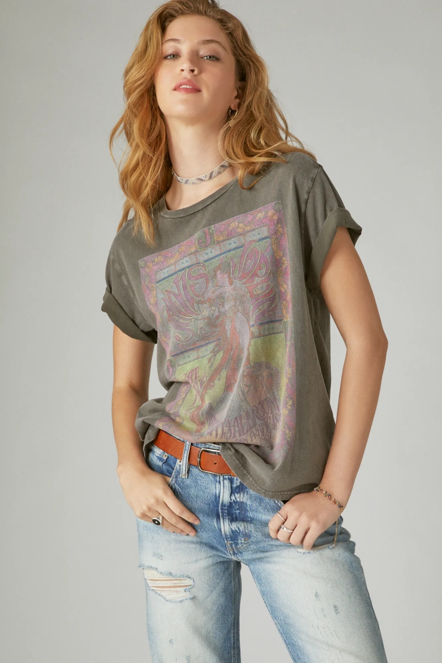 JANIS JOPLIN POSTER BOYFRIEND TEE, image 2
