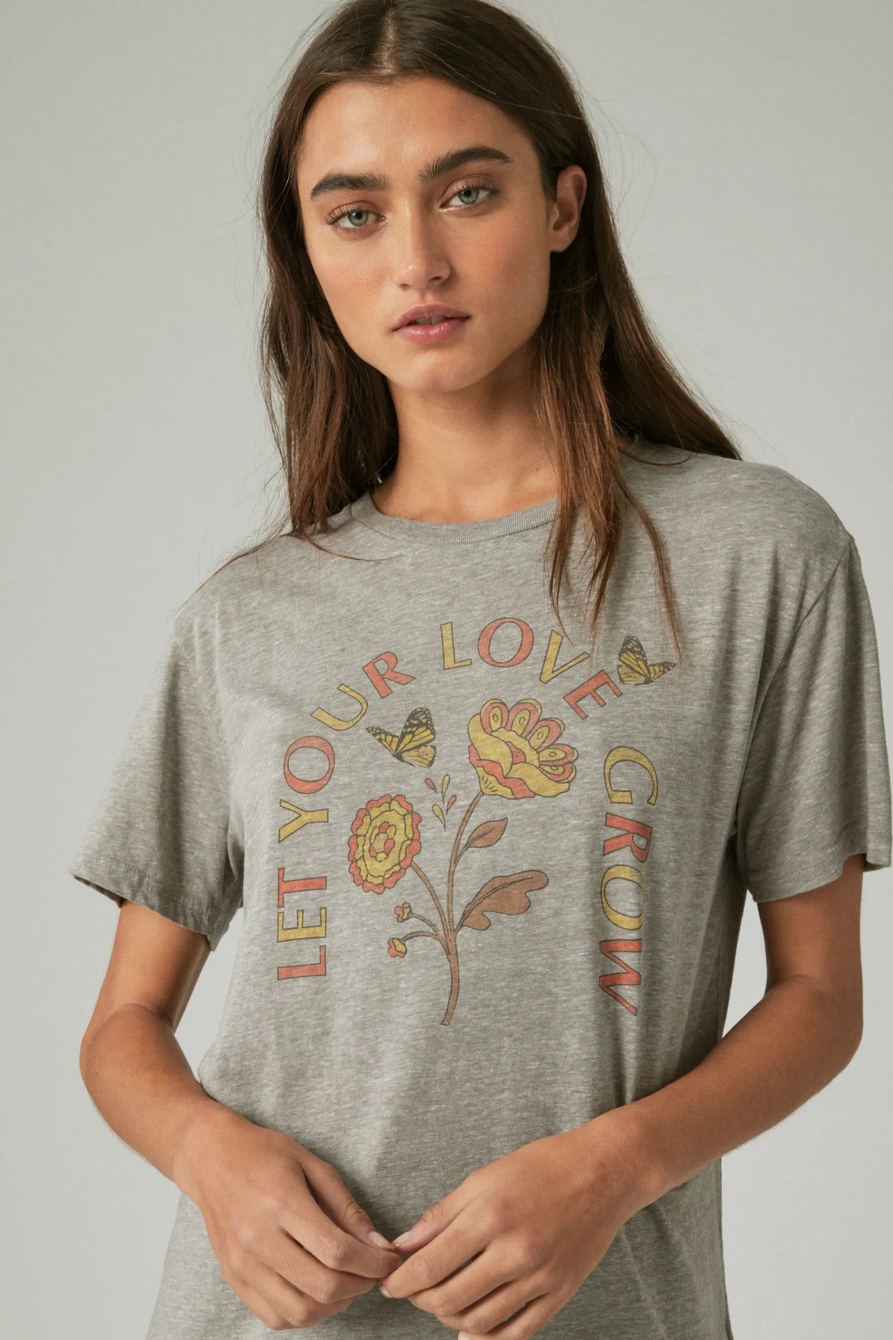 FOLK FLORAL BOYFRIEND TEE, image 2