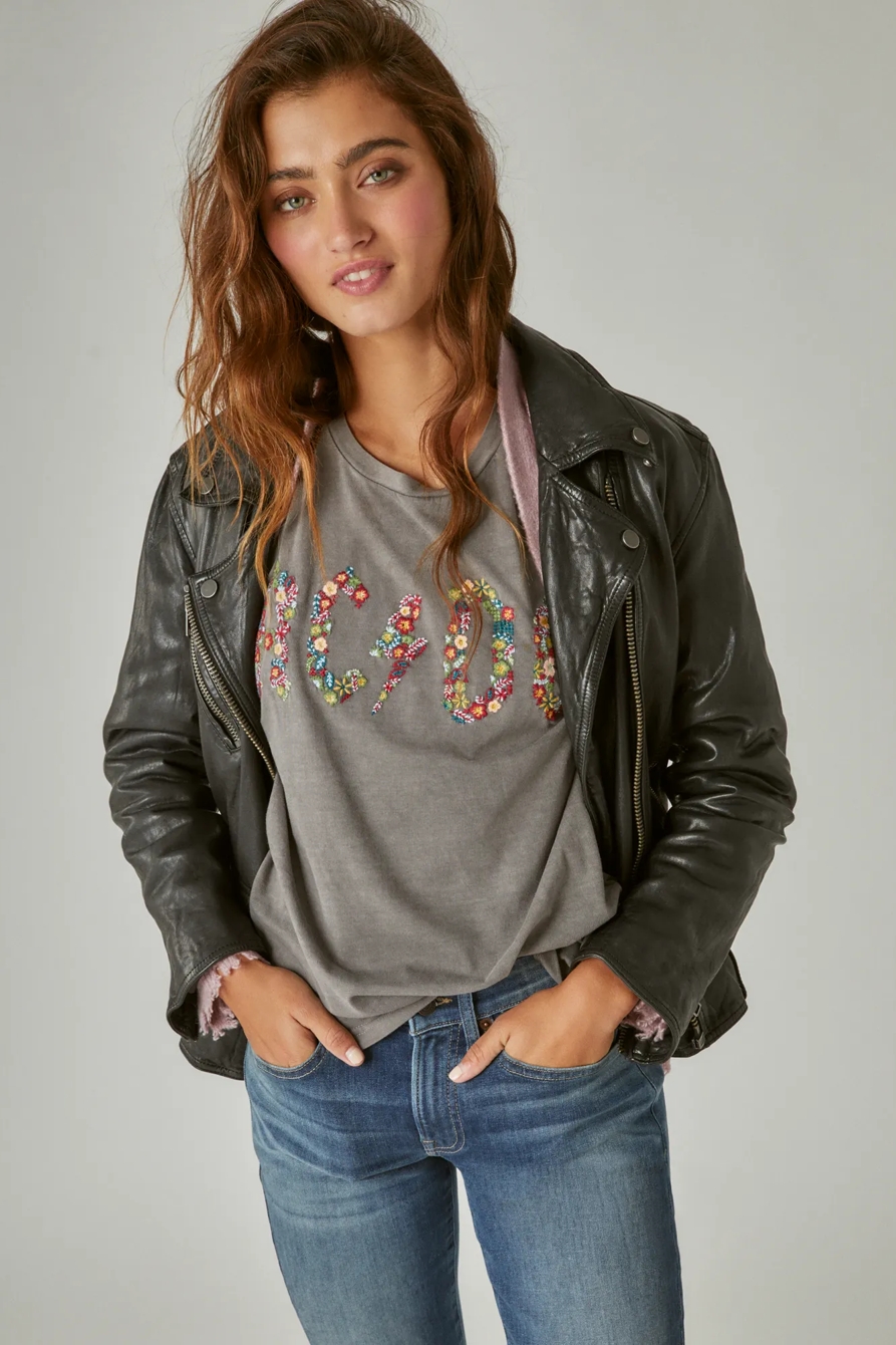 ACDC EMBROIDERED BOYFRIEND TEE, image 4