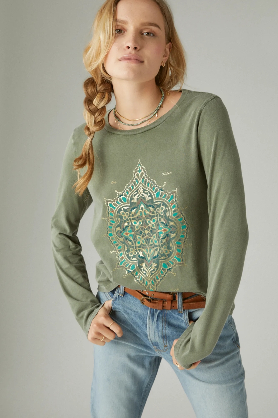 MANDALA LONG SLEEVE TEE, image 2