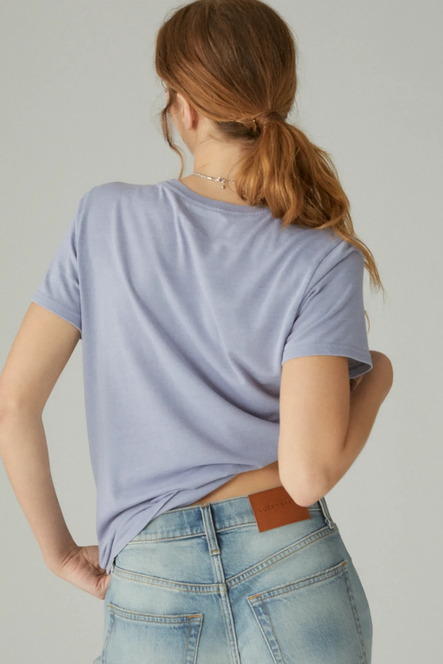 RACING HEARTS EMBROIDERED CLASSIC CREW TEE, image 3