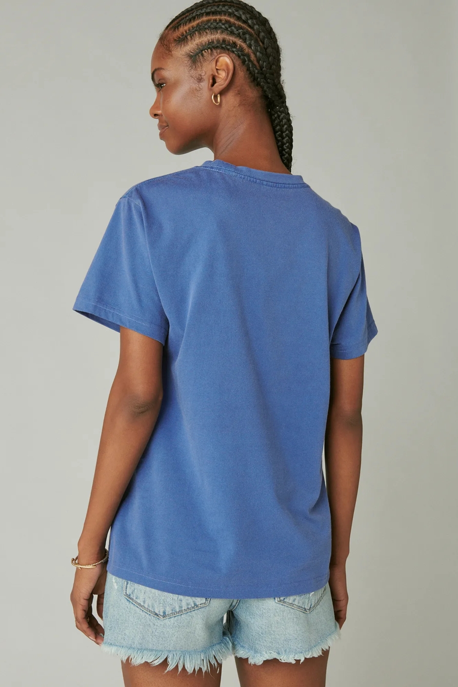 WOODSTOCK FLORALS BOYFRIEND TEE, image 3