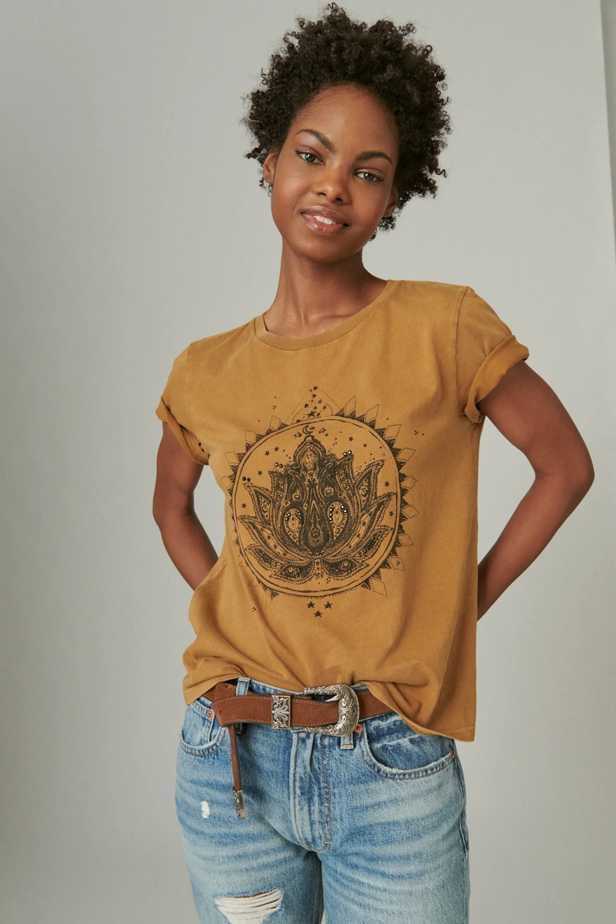 LOTUS CREW TEE, image 1