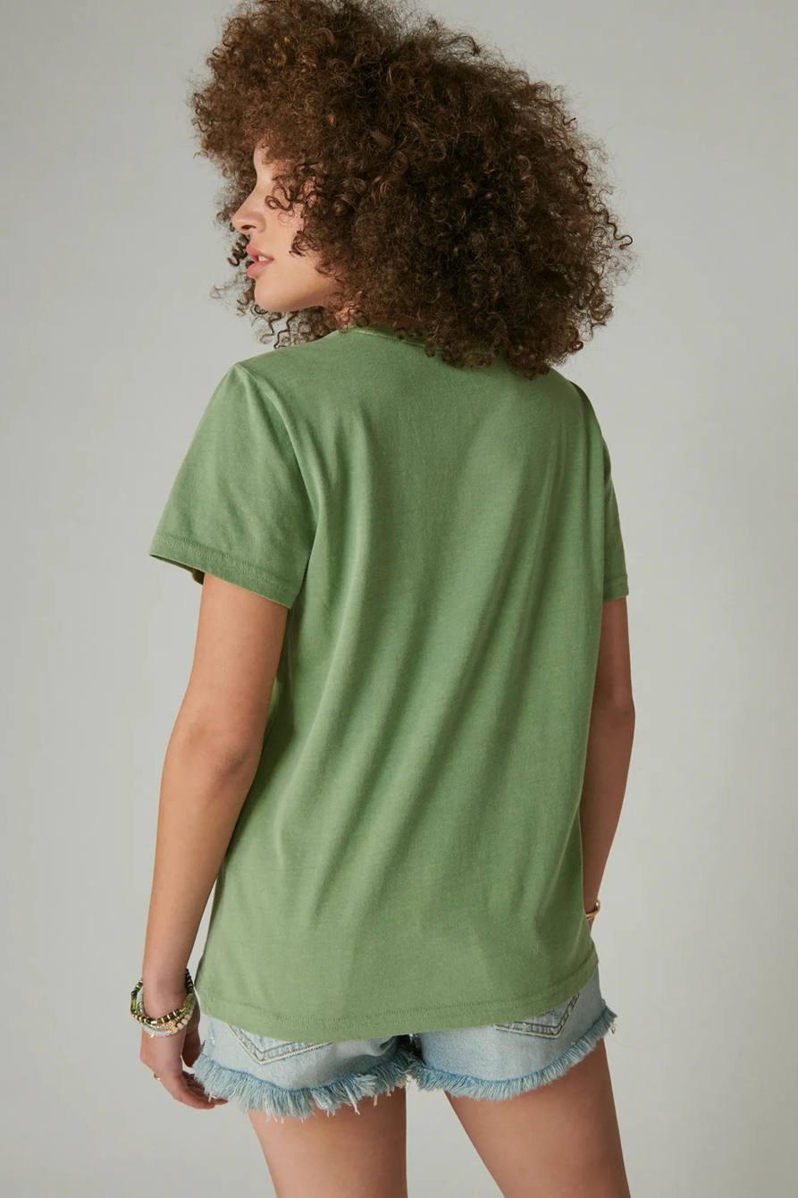 EMB PEACE SIGN CREW TEE, image 3