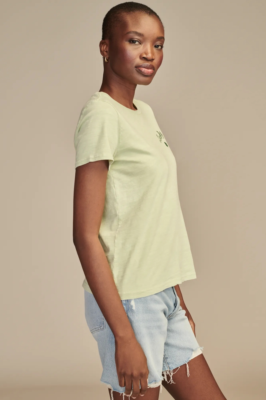 GREEN LEFT CHEST CLOVER CLASSIC CREW, image 3