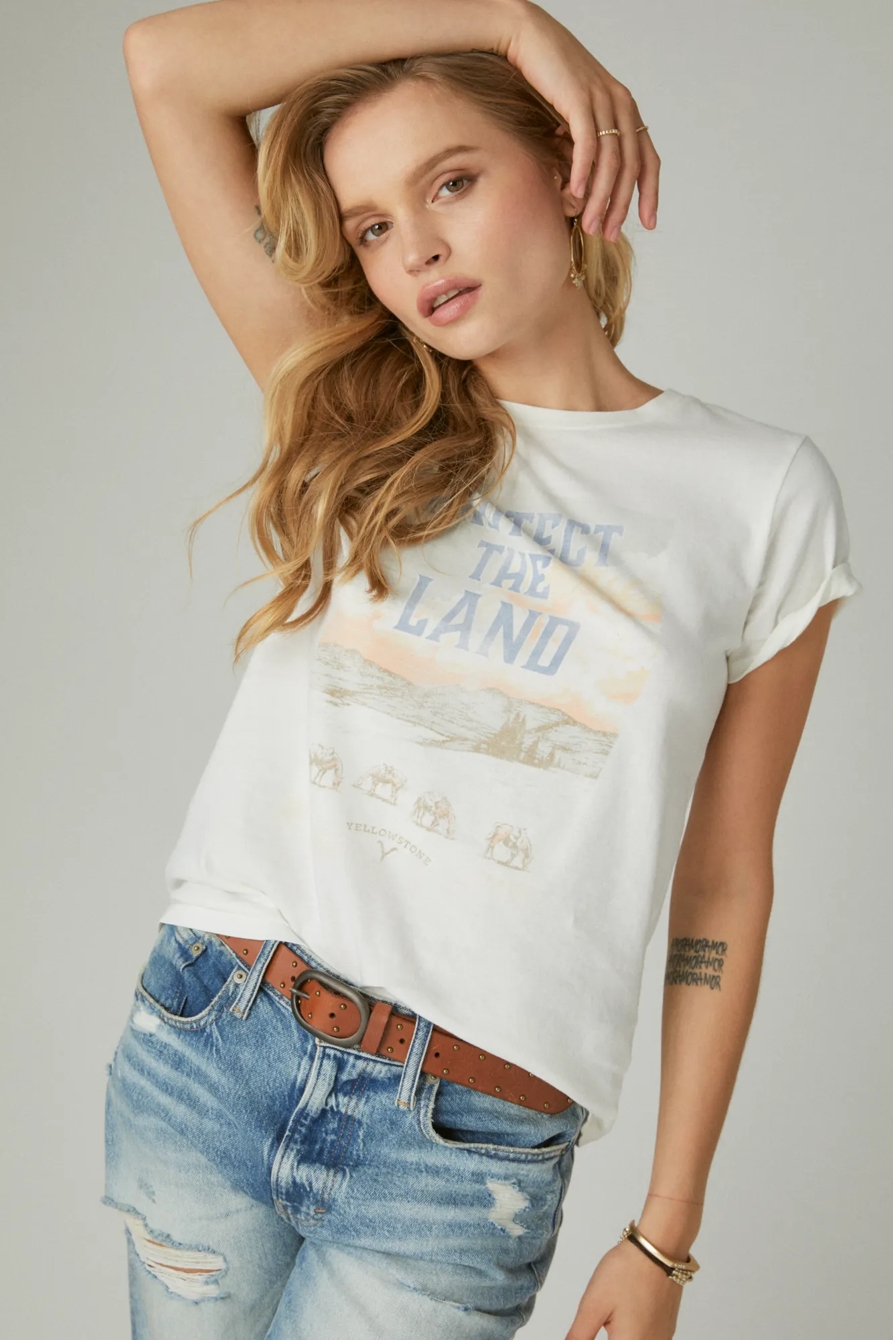 YELLOWSTONE PROTECT THE LAND TEE, image 2