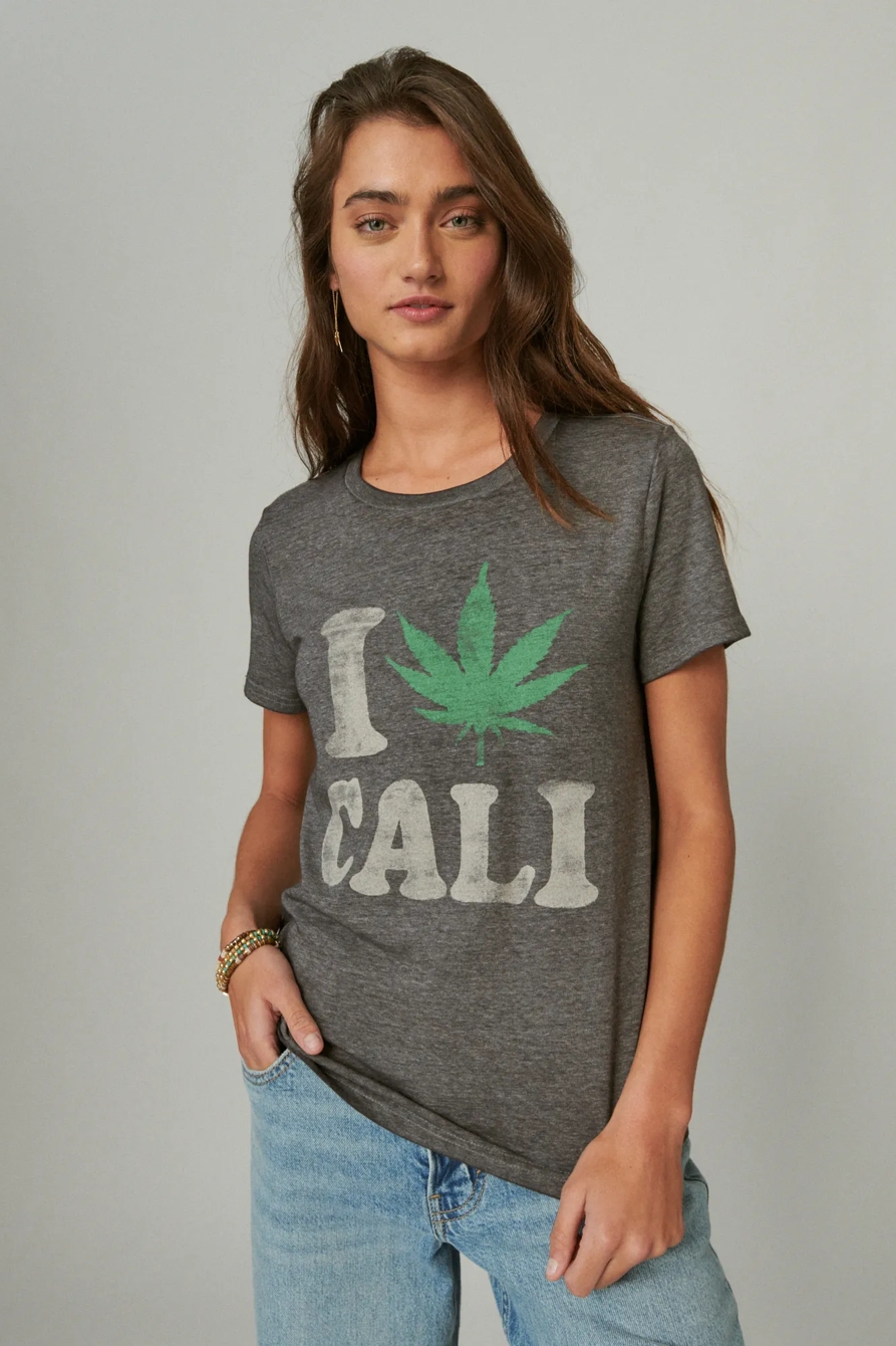 I WEED CALI CREW TEE, image 2