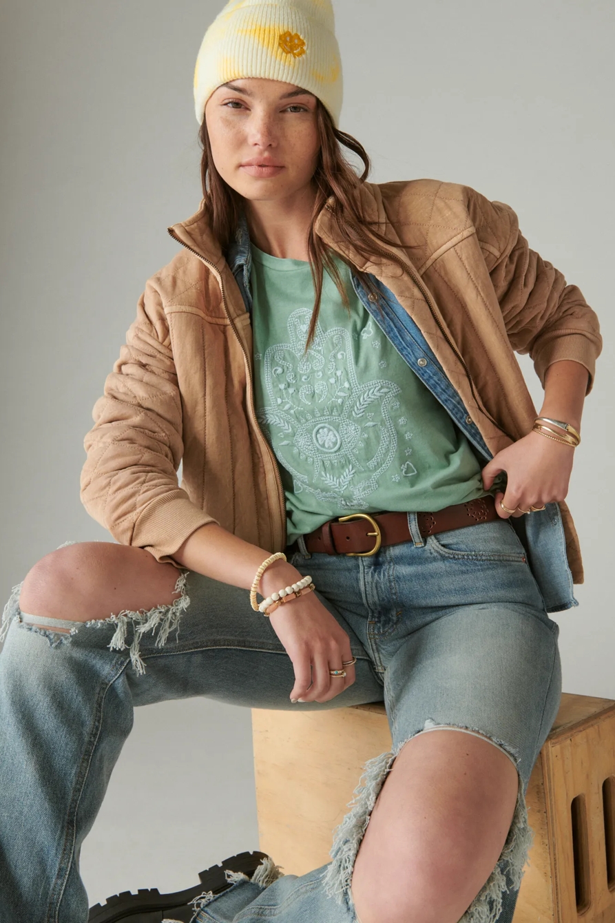 HAMSA EMBROIDERY CLASSIC CREW, image 2