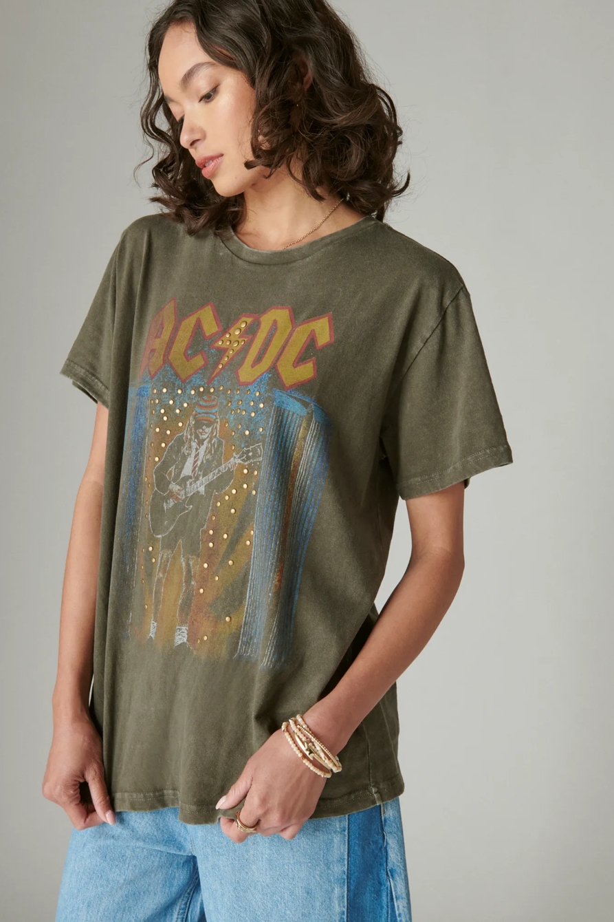 ACDC STUDS BOYFRIEND TEE, image 2