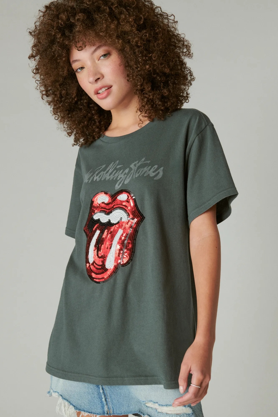 ROLLING STONES SEQUINS BOYFRIEND TEE, image 2
