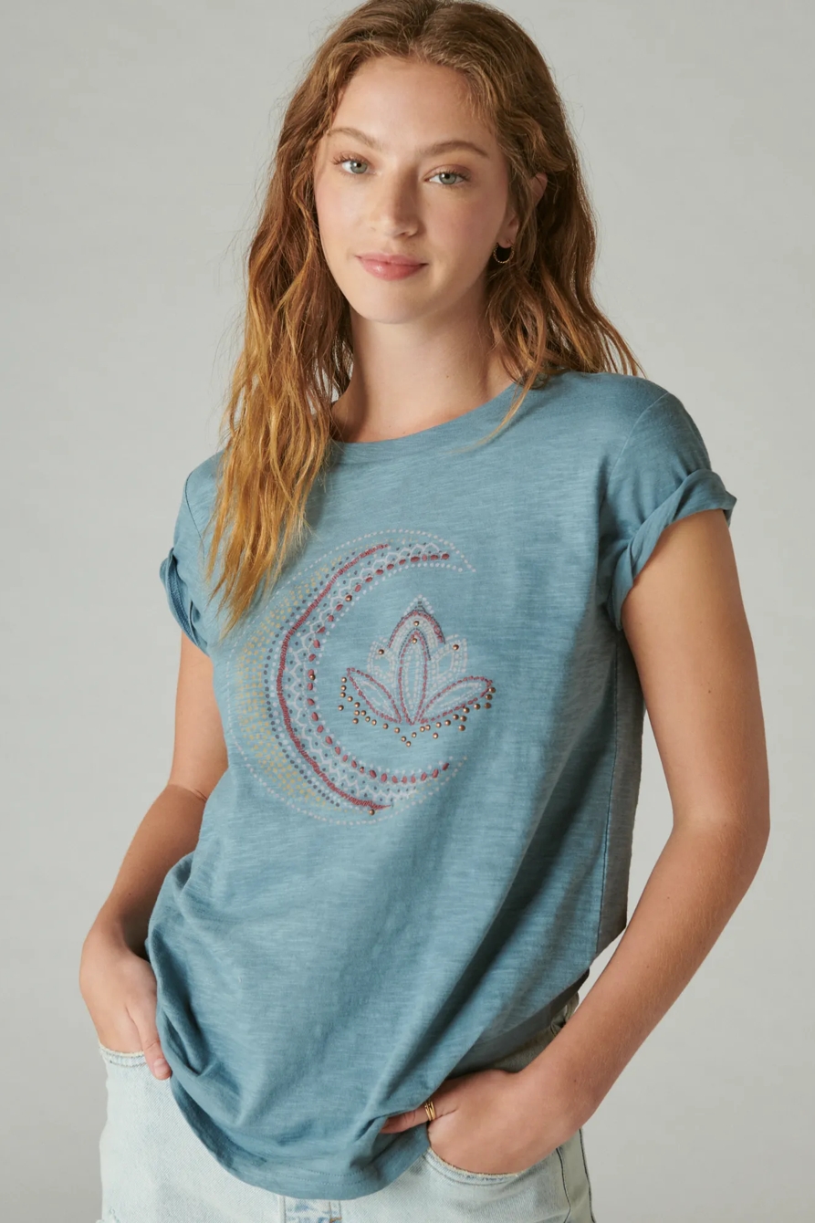 STUDDED MOON CLASSIC CREW, image 2