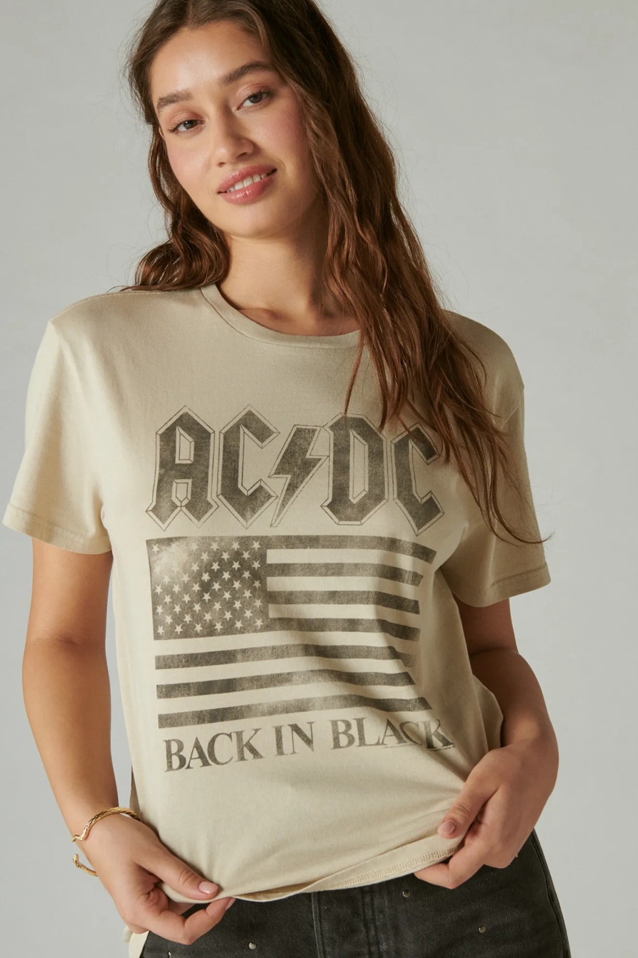 BACK IN BLACK ACDC BOYFRIEND TEE, image 2