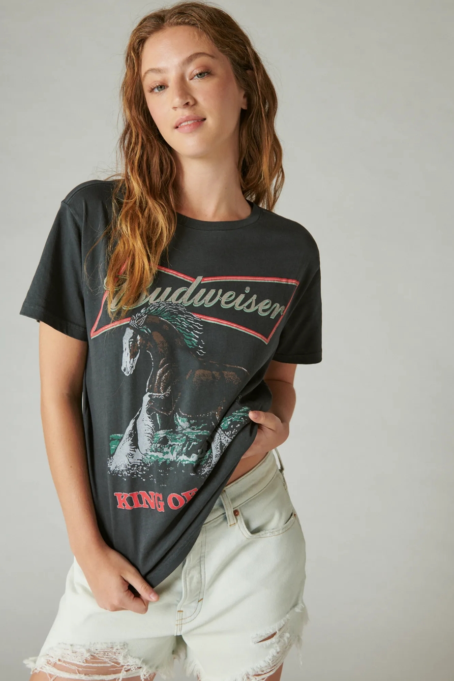 BUDWEISER HORSE BOYFRIEND TEE, image 1