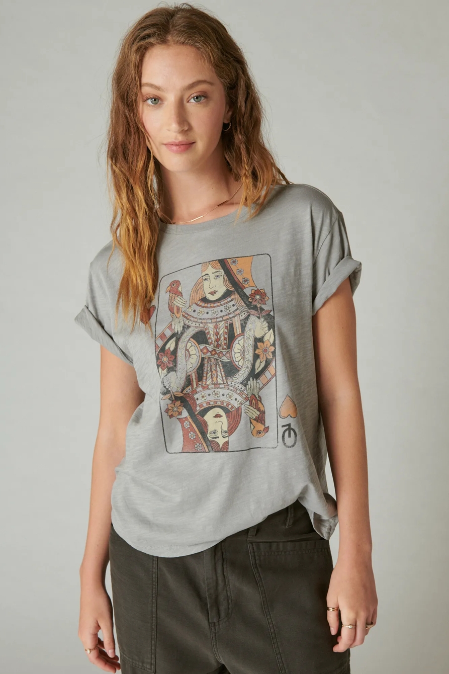 QUEEN OF HEARTS BOYFRIEND TEE, image 2