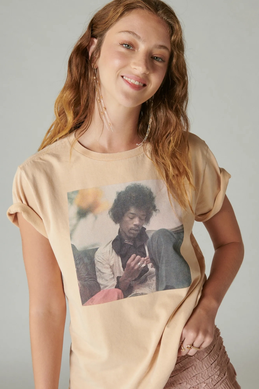JIMI HENDRIX PHOTO BOYFRIEND TEE, image 2