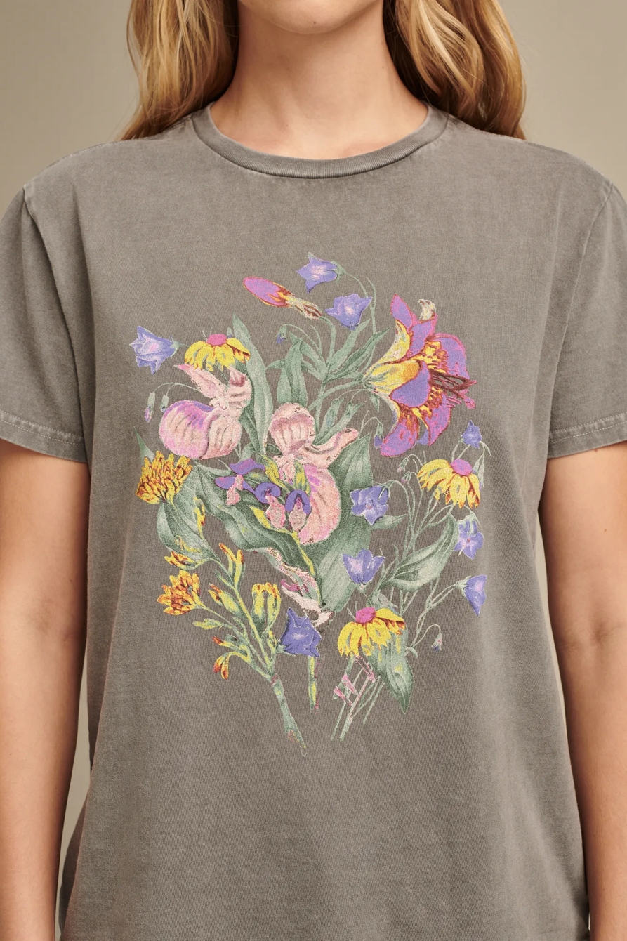 FADED NEON FLORAL CLASSIC CREW, image 2