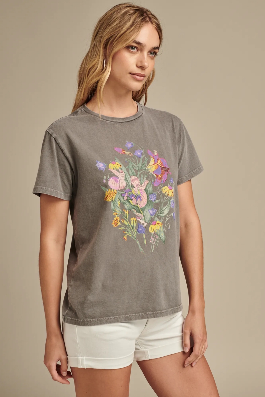 FADED NEON FLORAL CLASSIC CREW, image 3