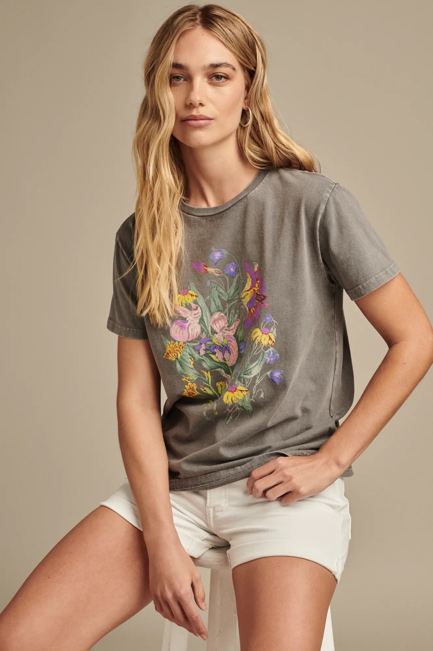 FADED NEON FLORAL CLASSIC CREW, image 5